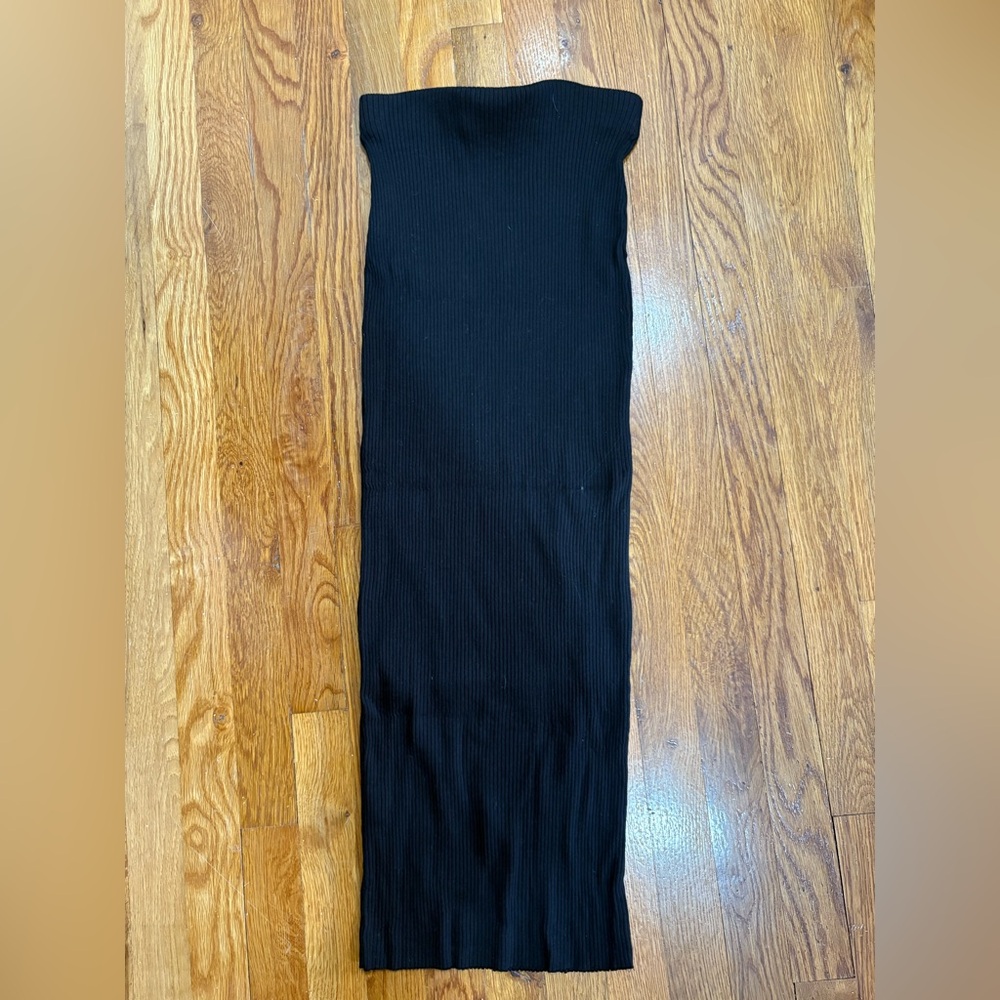 Zara Black Tube Top Dress